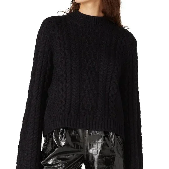 EUC NEON BLONDE Stella Sweater in Black Sz L - Picture 5 of 5